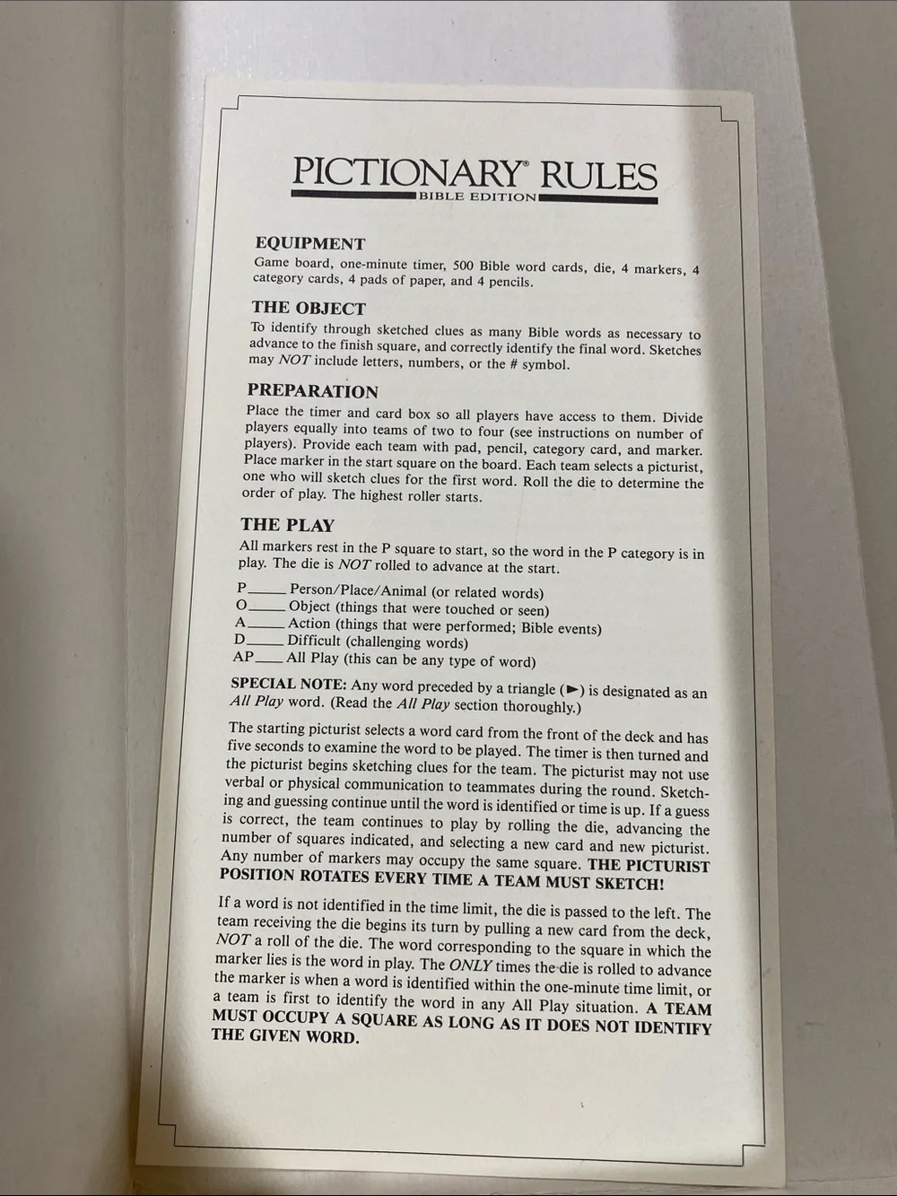 Bible Drawing Game - Light Blue